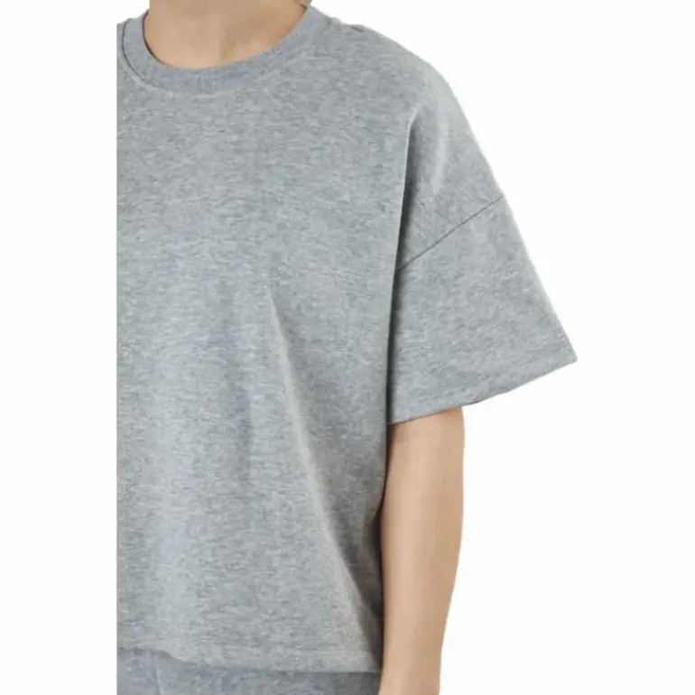Pcchilli Summer 2/4 Loose Swea Light Grey Melange