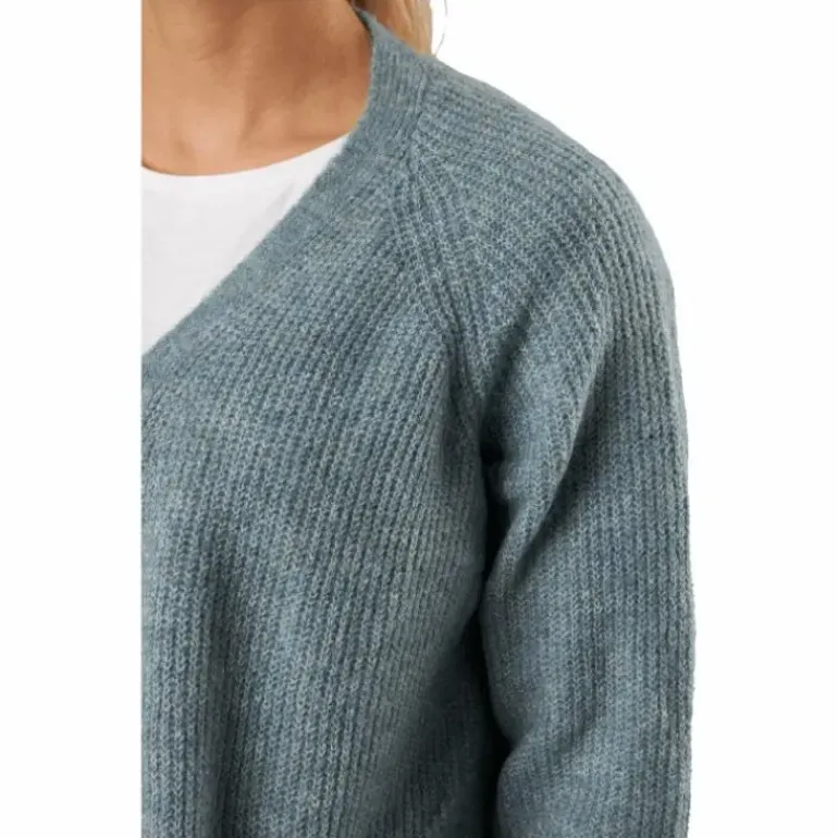 Pcellen Ls Long Knit Cardigan Trooper