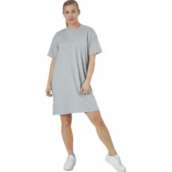 Pcria Ss Dress Bc Light Grey Melange