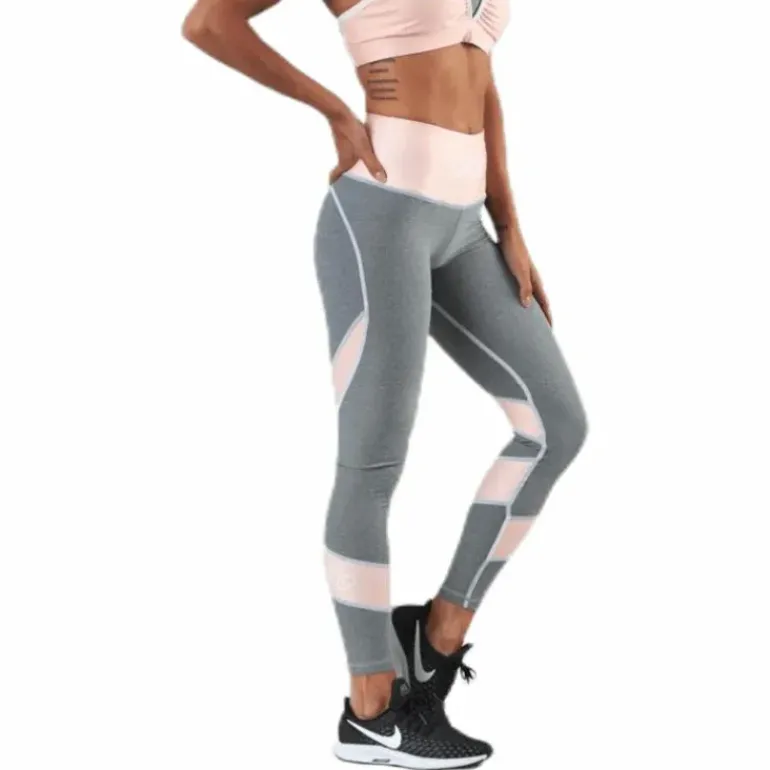 Peach Swirl Leggings Grey