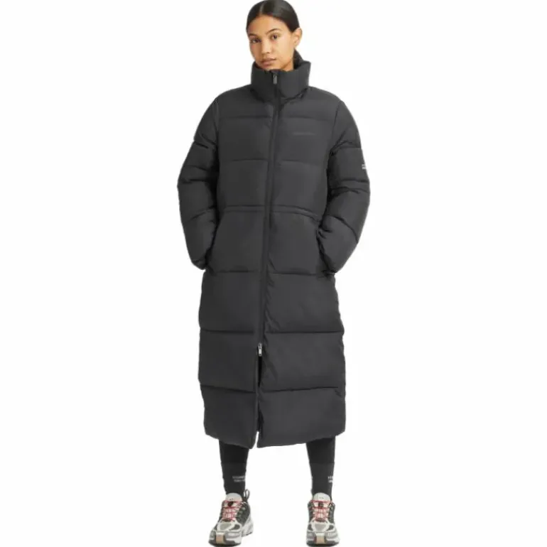 Pebble Drawstring Coat Black
