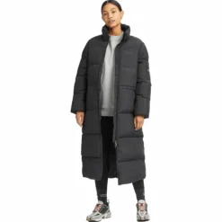 Pebble Drawstring Coat Black