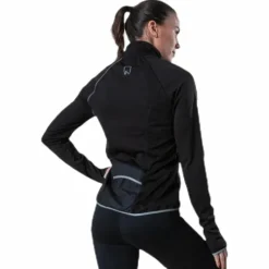Performance Run Brushed Ls Zip Black