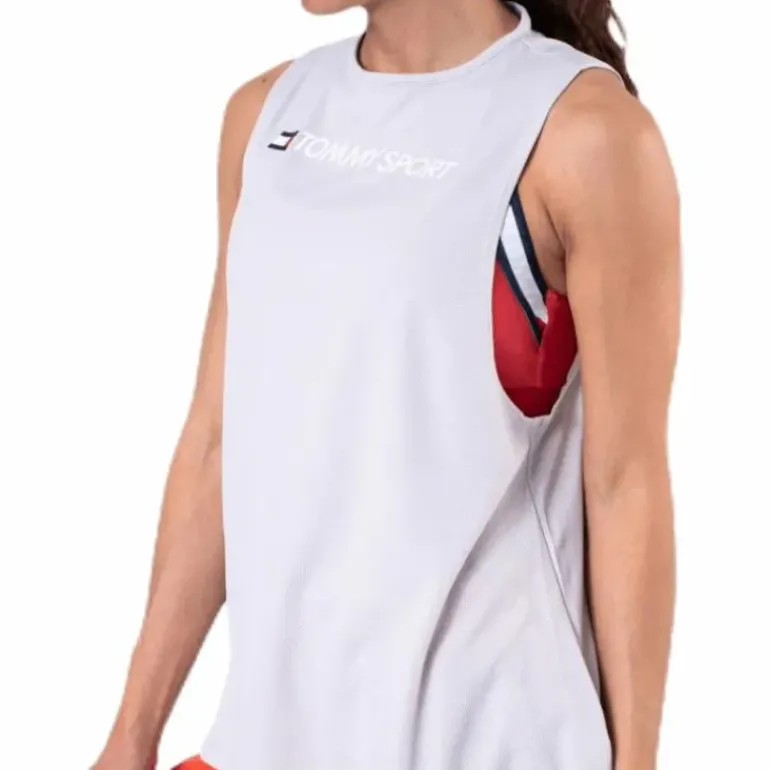 Performance Tank Top Logo Grey