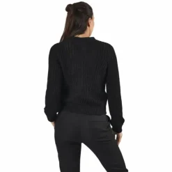 Petula Ls Knit Cardigan Black