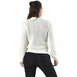 Petula Ls Knit Cardigan White