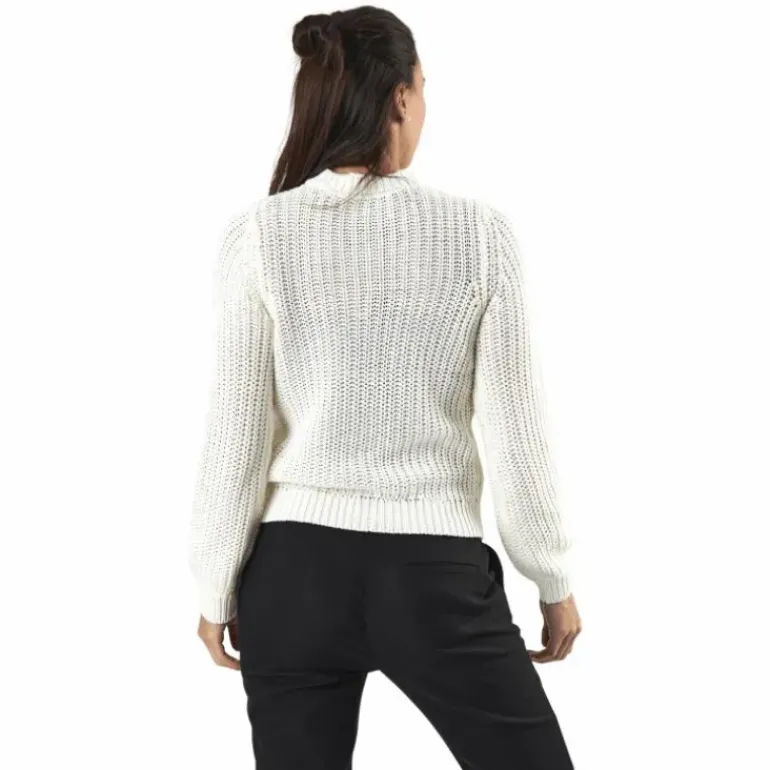 Petula Ls Knit Cardigan White