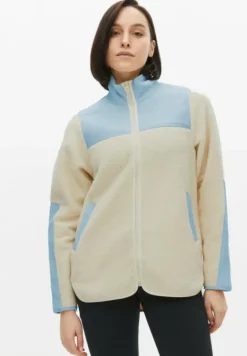 Phoebe Blocked Pile Jacket Skyway