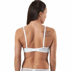 Pique Lace Lightly Lined Demi White