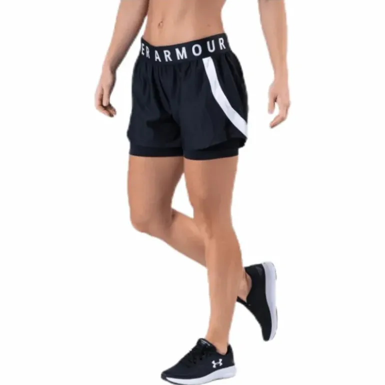 Play Up 2-in-1 Shorts Black