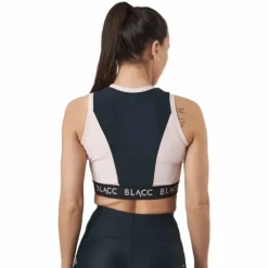 Power X Crop Top Black / Pink