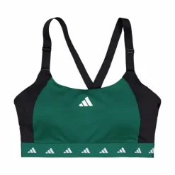 Powerimpact Training Medium-Support Techfit Colorblock Bra Collegiate Green
