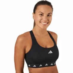 Powerreact Training Medium-Support Techfit Bra Black