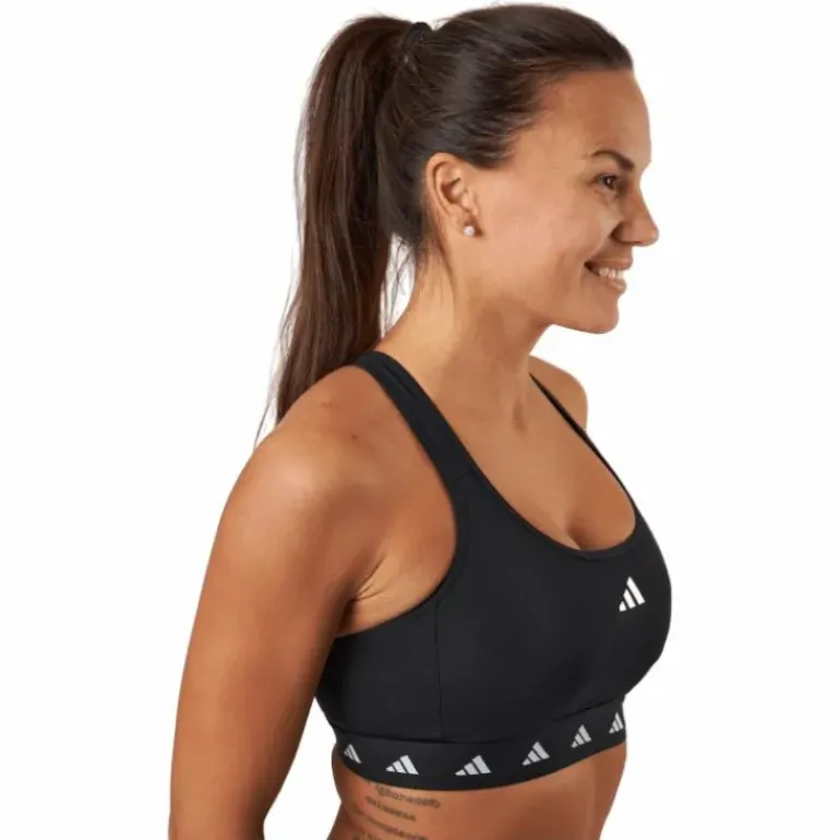 Powerreact Training Medium-Support Techfit Bra Black