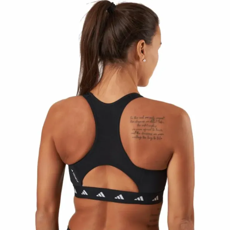Powerreact Training Medium-Support Techfit Bra Black