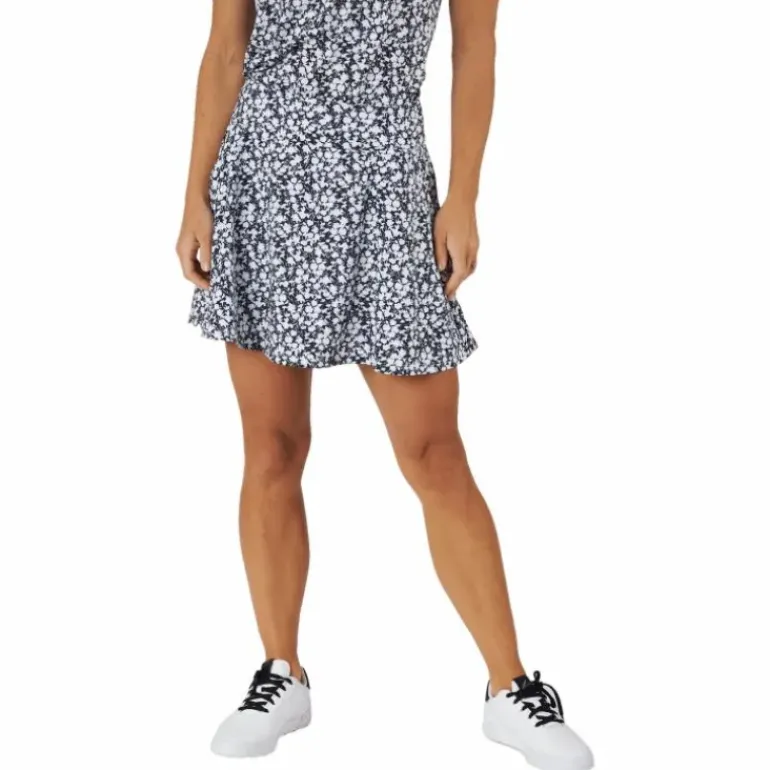 Printed 16-Inch Golf Skirt Black
