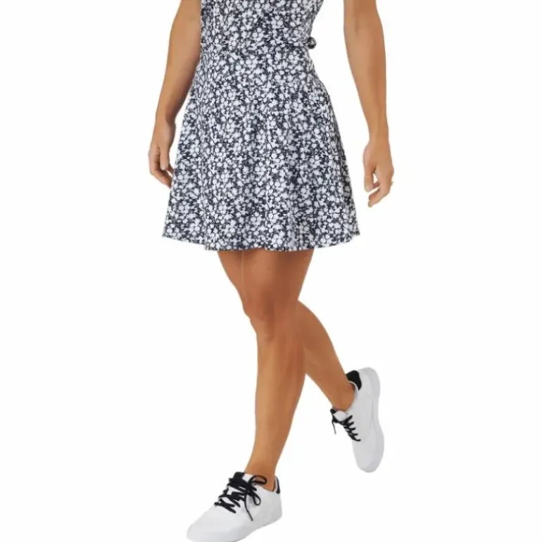 Printed 16-Inch Golf Skirt Black