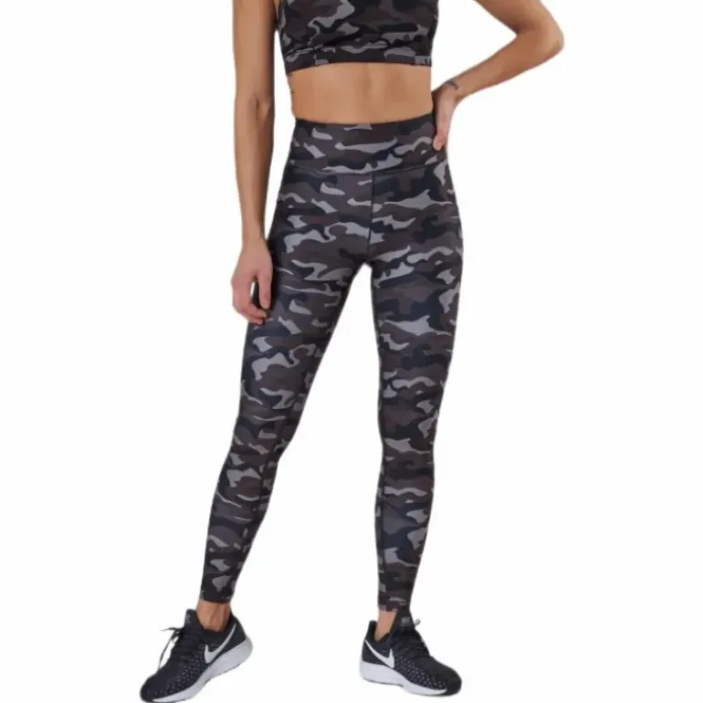 Printed Sport Tights Grey