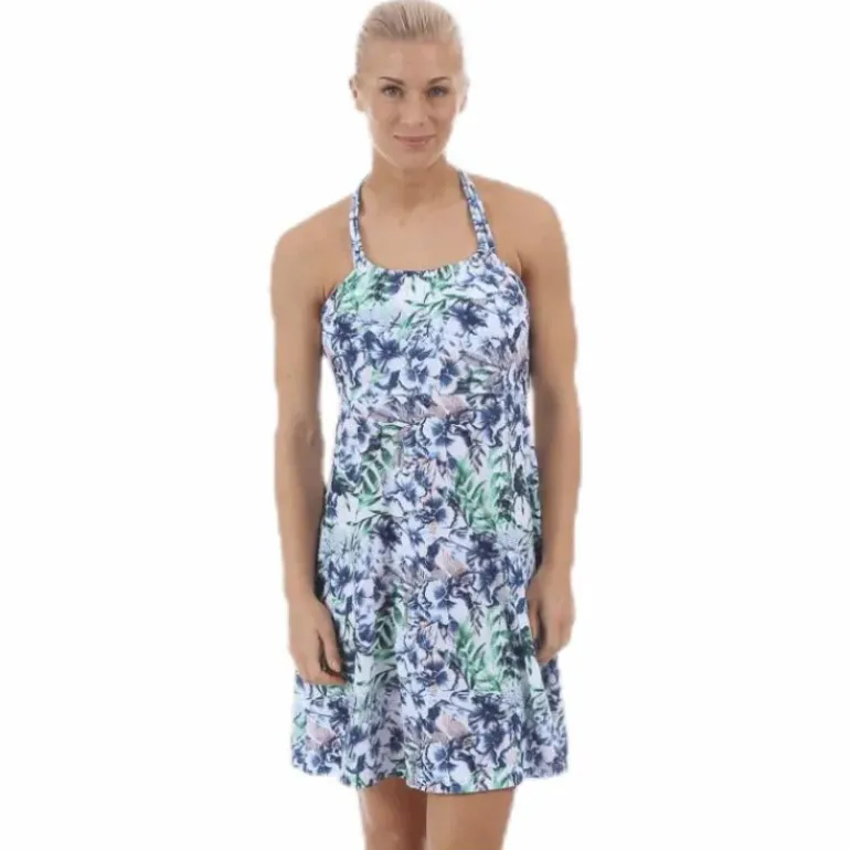Pristine Dress Patterned/White