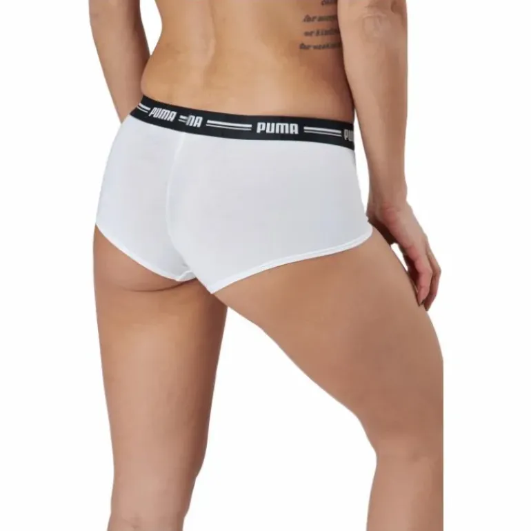 Puma Women Mini Short 2p Pack White / White