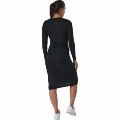 Quinn Rib Dress Black