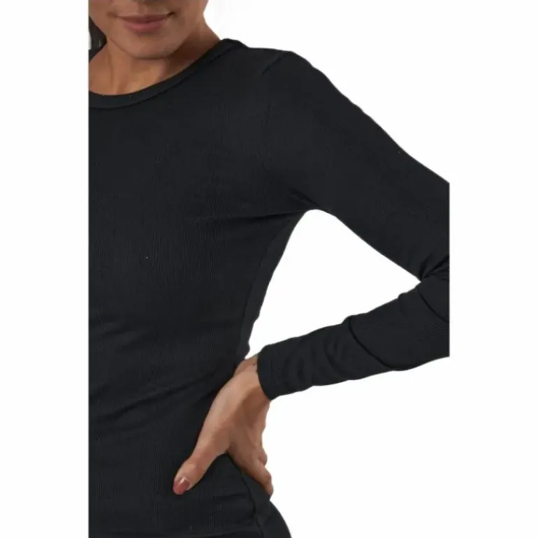 Quinn Rib Dress Black