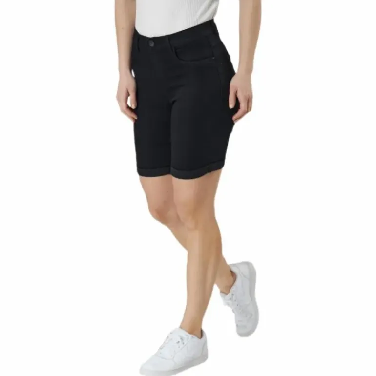 Rain Mid Long Shorts Black