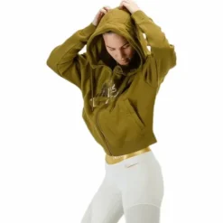 Rally Metallic FZ Hoodie Green