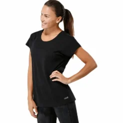 Raw Elastic Tee Black