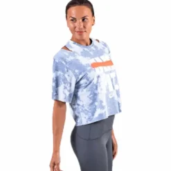 Rebel SS Crop Top White/Grey