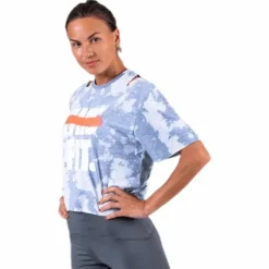 Rebel SS Crop Top White/Grey