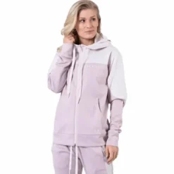 Recover Knit FZ Hoodie Pink