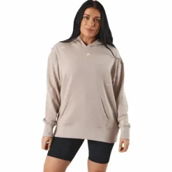 Relaxed Hoodie with Healing Crystals-Inspired Graphics Wontau/White