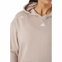 Relaxed Hoodie with Healing Crystals-Inspired Graphics Wontau/White
