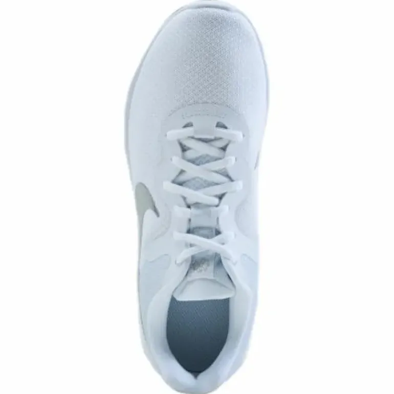 Revolution 6 Next Nature Women's Road Running Shoes WHITE/METALLIC SILVER-PURE PLATINUM