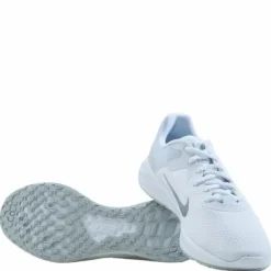 Revolution 6 Next Nature Women's Road Running Shoes WHITE/METALLIC SILVER-PURE PLATINUM