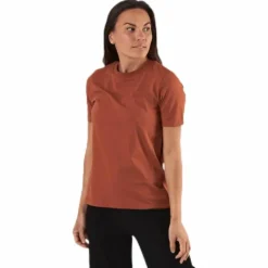 Ria Ss Fold Up Solid Tee Beige