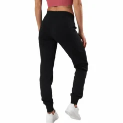 Rib Cuff Pants Svart