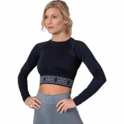 Rib Seamless LS Black