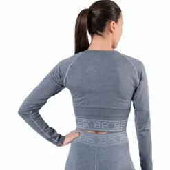 Rib Seamless LS Grey