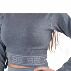 Rib Seamless LS Grey