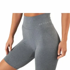 Rib seamless shorts Grey
