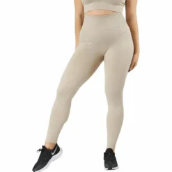 Rib Seamless Tights Mushroom