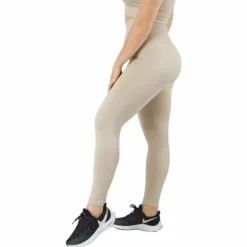 Rib Seamless Tights Mushroom
