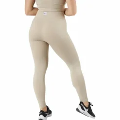 Rib Seamless Tights Mushroom