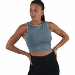 Rib Seamless Top Grey