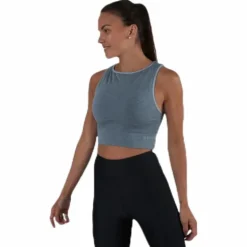 Rib Seamless Top Grey