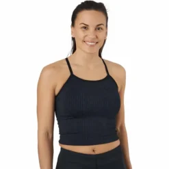 Ribbed Black Sand Melange Seam Black