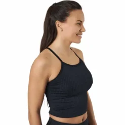 Ribbed Black Sand Melange Seam Black