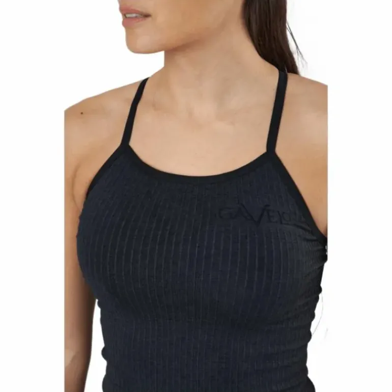 Ribbed Black Sand Melange Seam Black